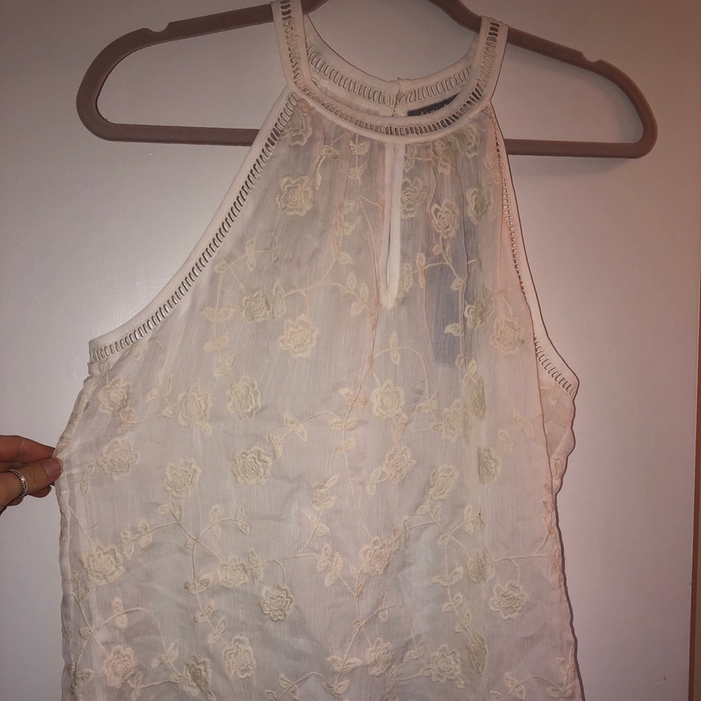 Daniel Rainn: White Floral Blouse